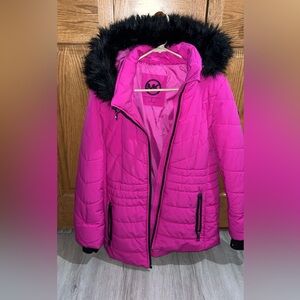 Michael Kors Fuchsia Puffer Jacket